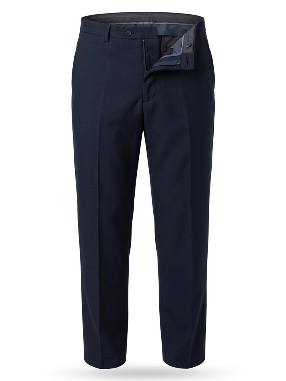 Pronto Uomo Classic Navy Flat-Front Dress Shorts